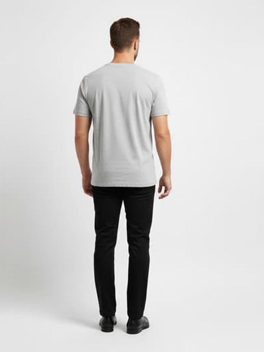 Men Embossed Logo Crew Neck T-Shirt 