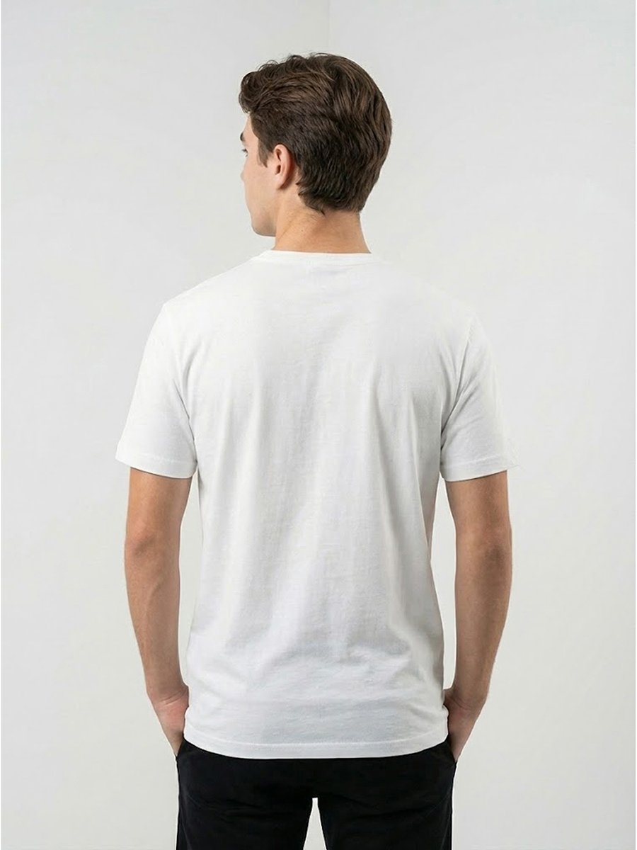 Men Embossed Logo Crew Neck T-Shirt 