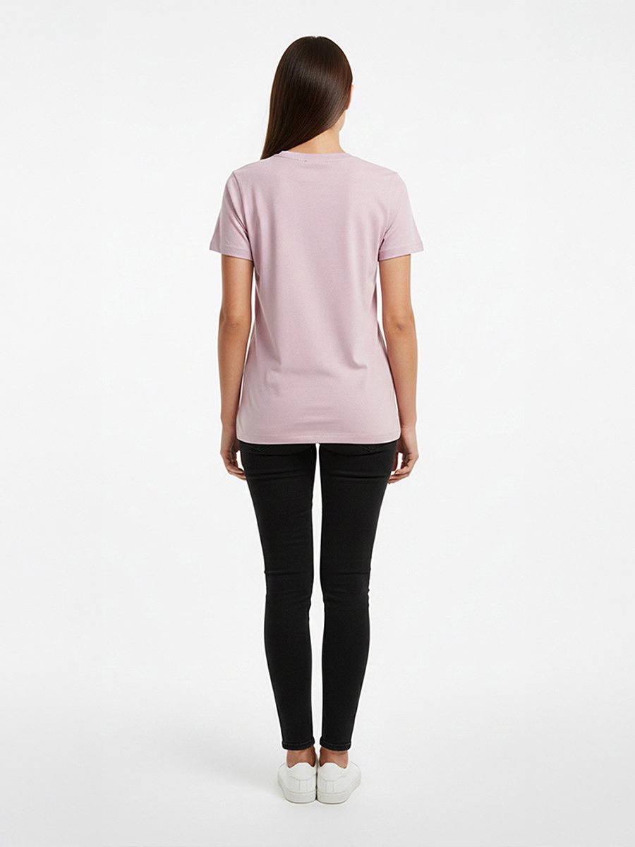 Lilac Graphic Logo Crew Neck T-Shirt