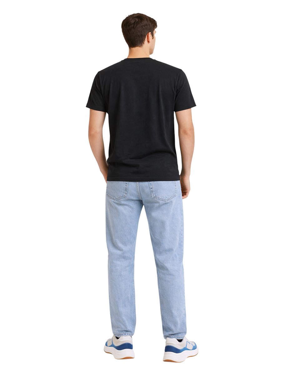 Men Graphic Logo Crew Neck T-Shirt 