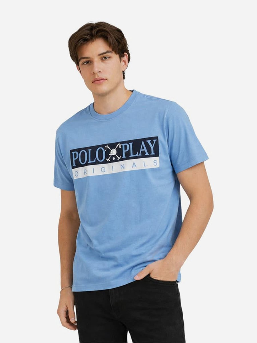 Men Graphic Logo Crew Neck T-Shirt 