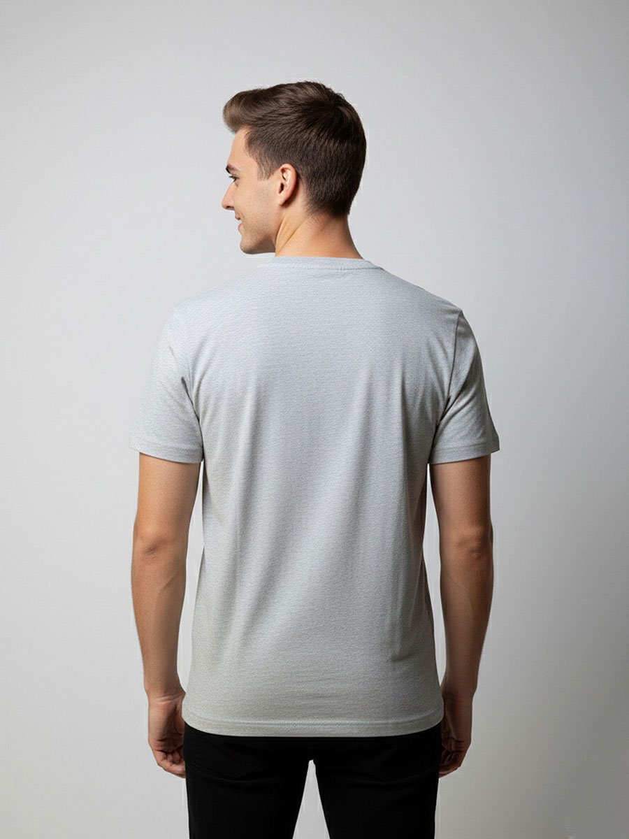 Men Graphic Logo Crew Neck T-Shirt 