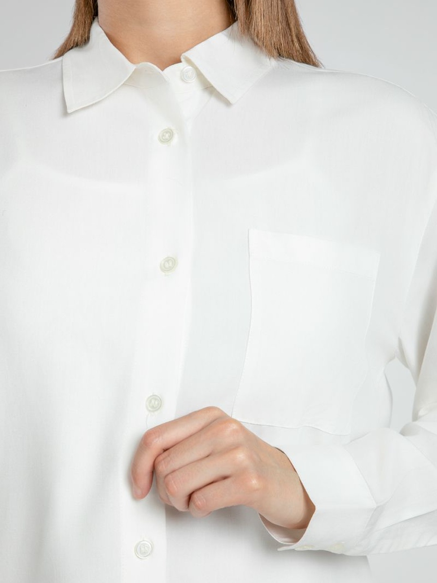 Solid Long Sleeves Shirt with Chest Pocket