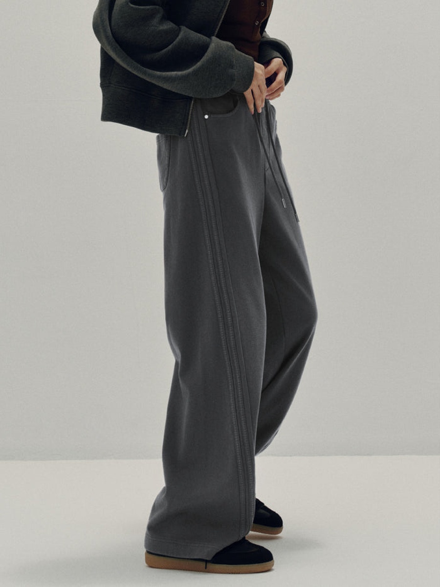 Wide-Leg Pants with Drawstring Waist