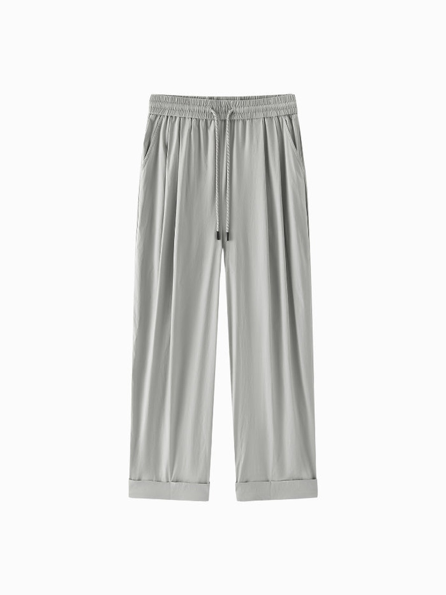 Wide Leg Pants with Elastic Waist