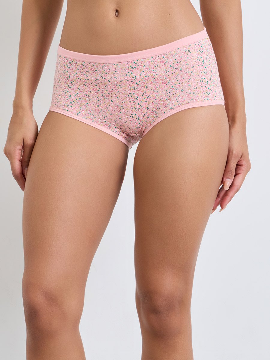 Pack of 3 - Assorted Printed Cotton Elastane Full Briefs