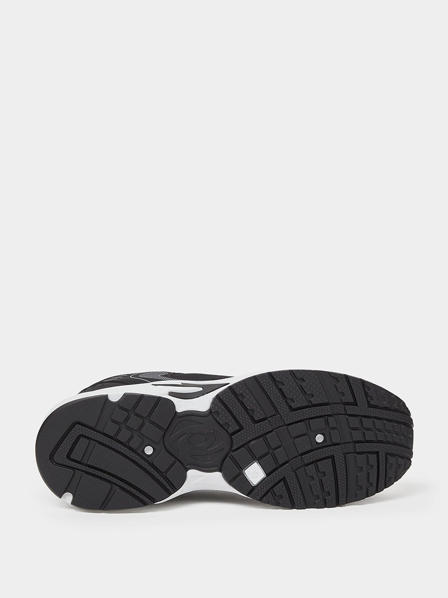 Black Printed Panel Sporty Sneakers