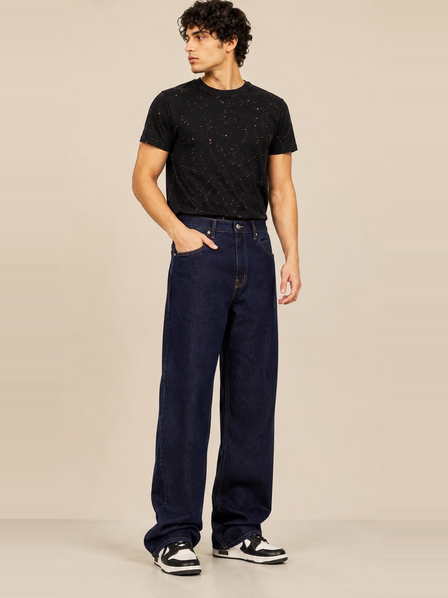 Men Baggy Fit Low Rise Jeans