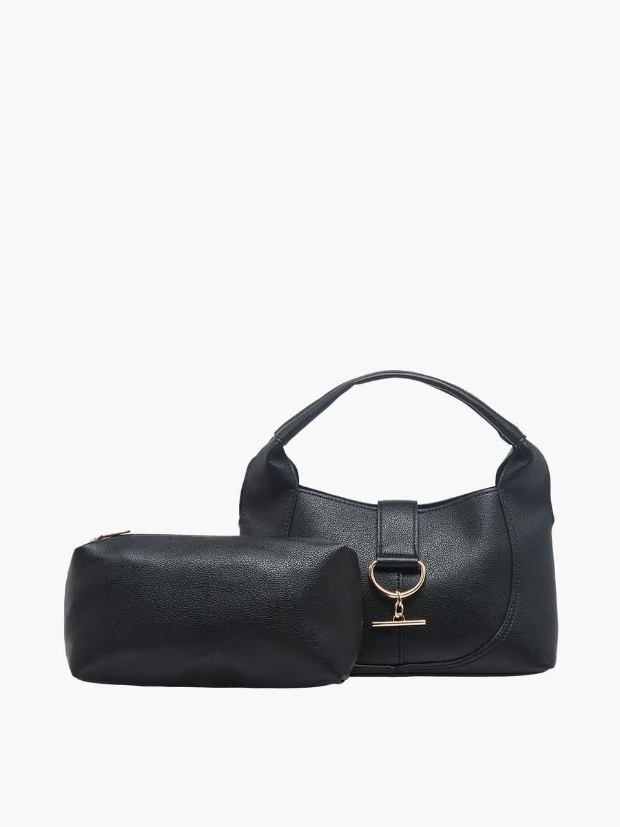 Tom Textured Hobo Bag with Pouch