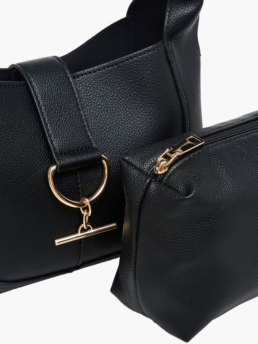 Tom Textured Hobo Bag with Pouch