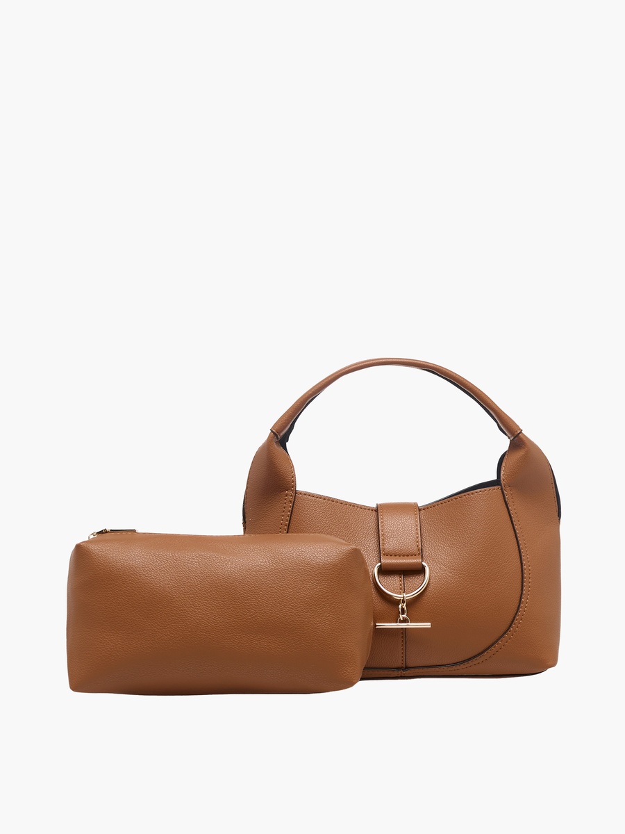 Tom Textured Hobo Bag with Pouch