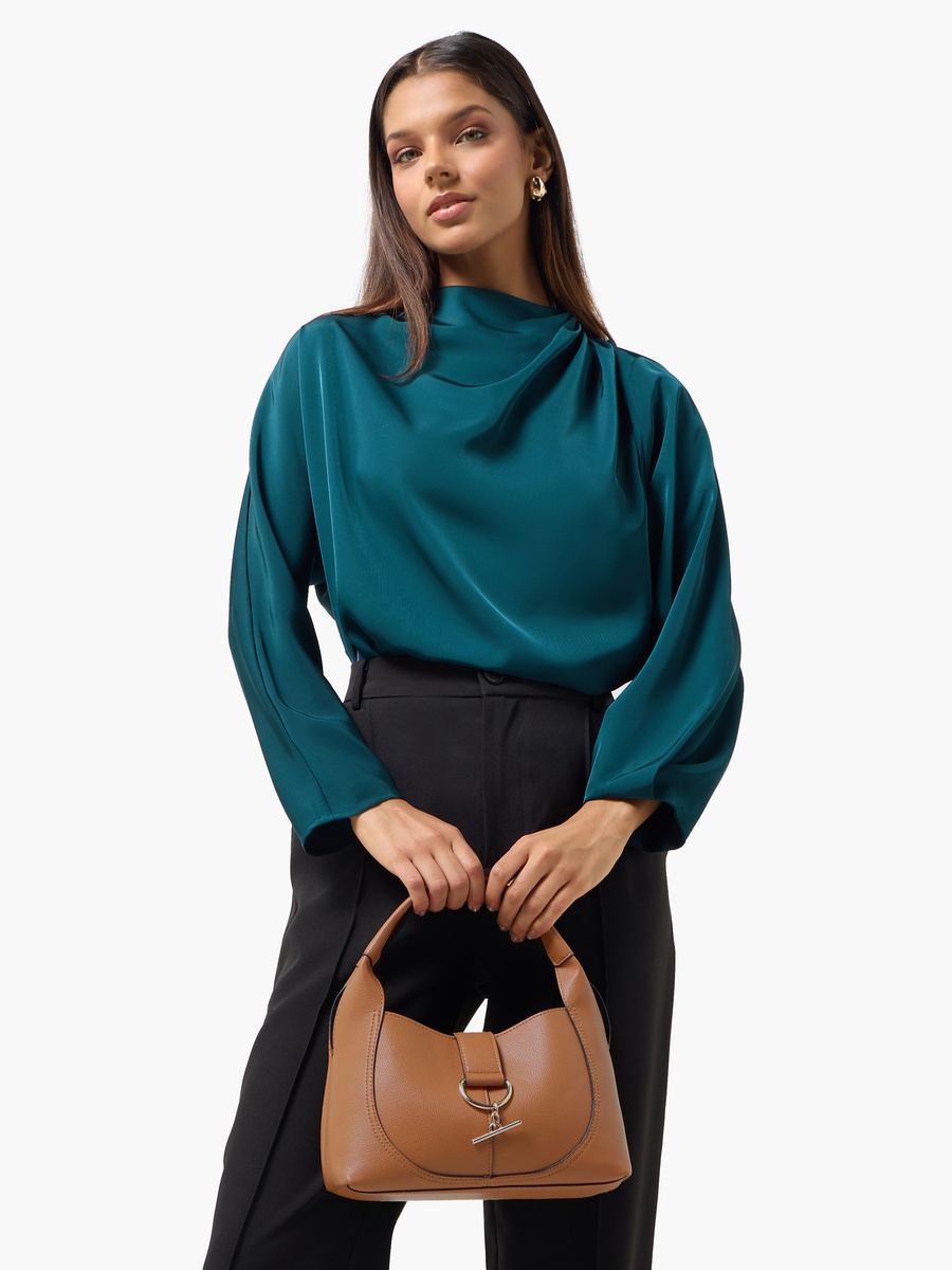 Tom Textured Hobo Bag with Pouch