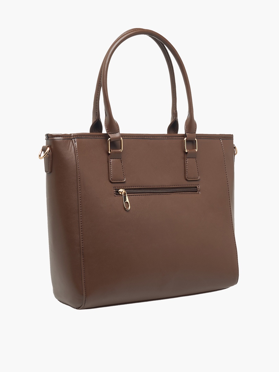 Quilted Tote Bag with Detachable Strap
