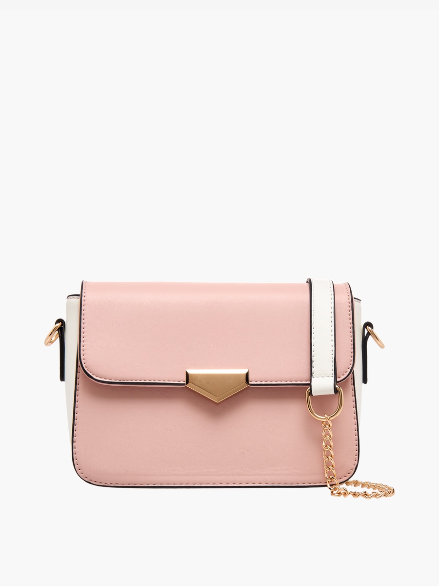 Printed Crossbody Bag with Detachable Pouch