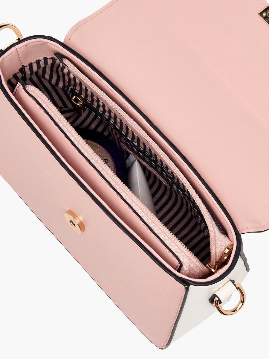 Printed Crossbody Bag with Detachable Pouch