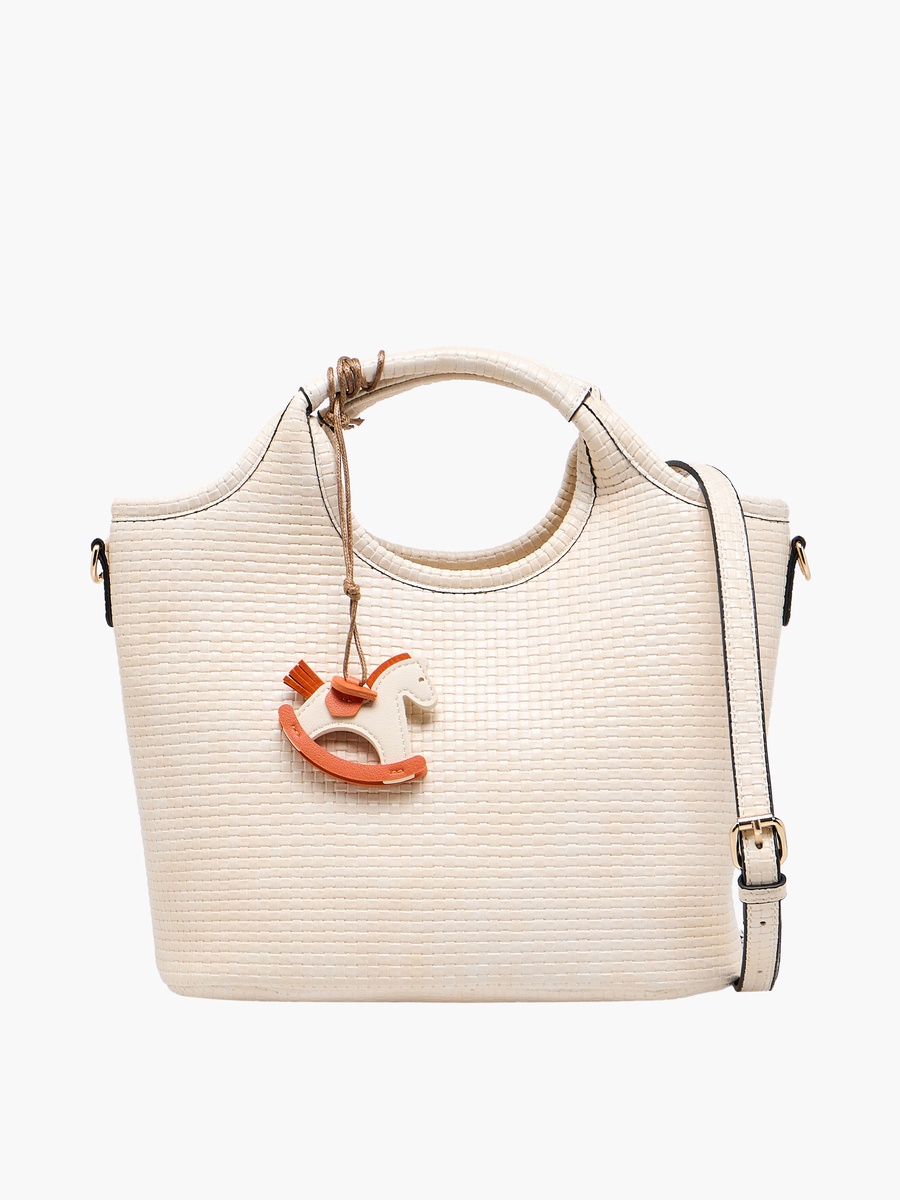 Tom Textured Handbag with Rocking Horse Charm