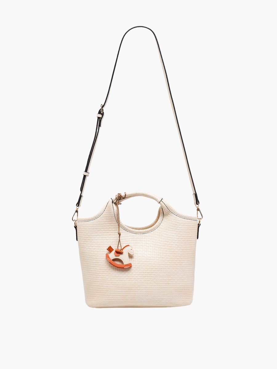 Tom Textured Handbag with Rocking Horse Charm