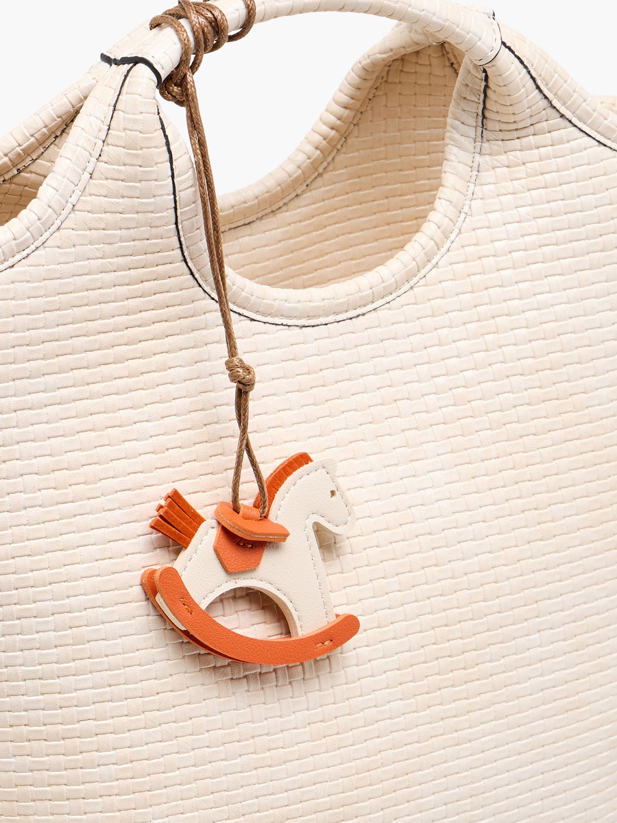 Tom Textured Handbag with Rocking Horse Charm