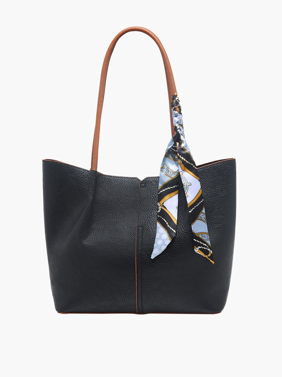 Tom Scarf Accent Tote Bag with Pouch