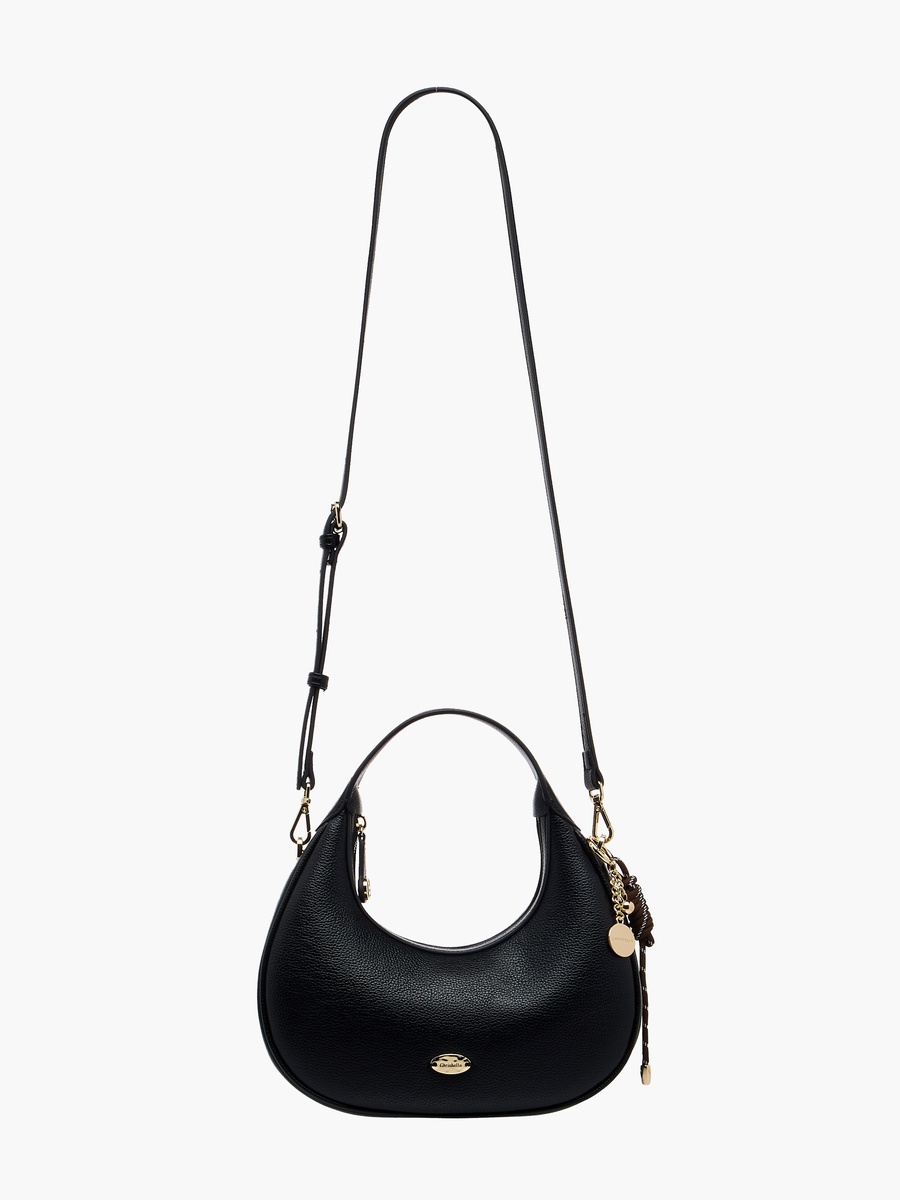 Solid Baguette Bag with Coin Purse