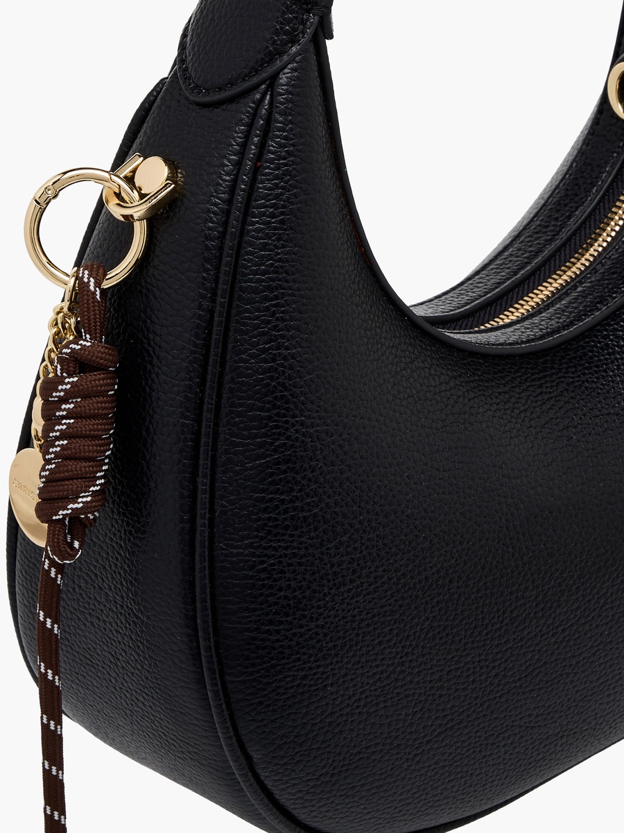 Solid Baguette Bag with Coin Purse