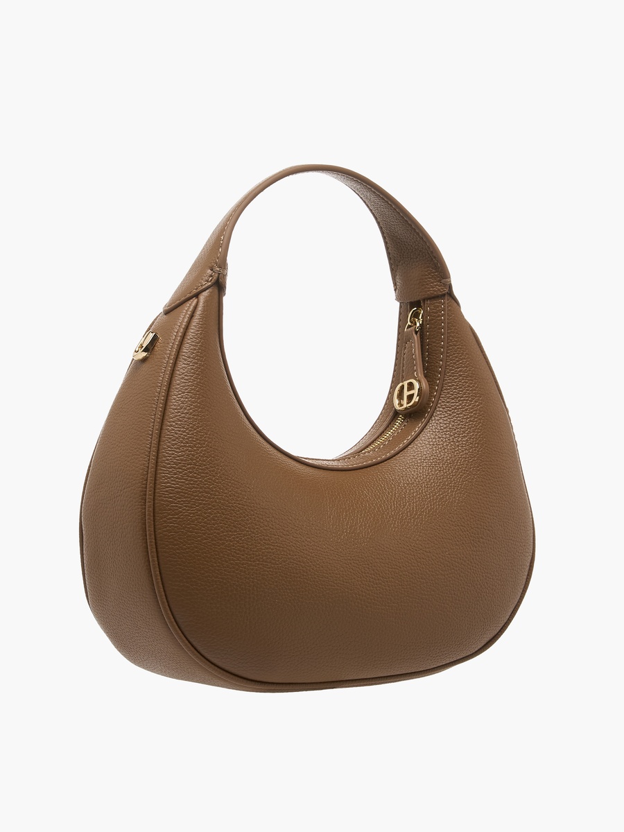 Solid Baguette Bag with Coin Purse