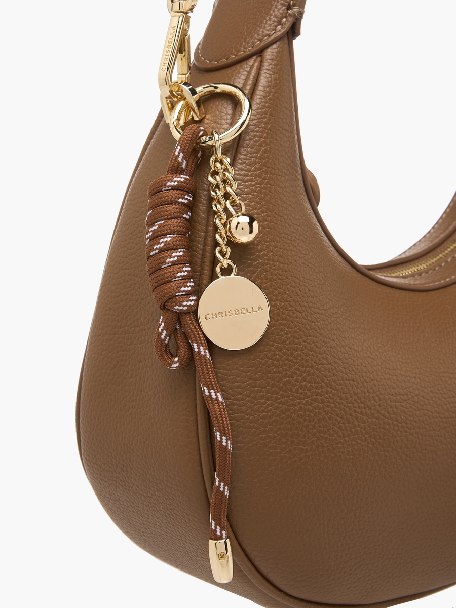 Solid Baguette Bag with Coin Purse