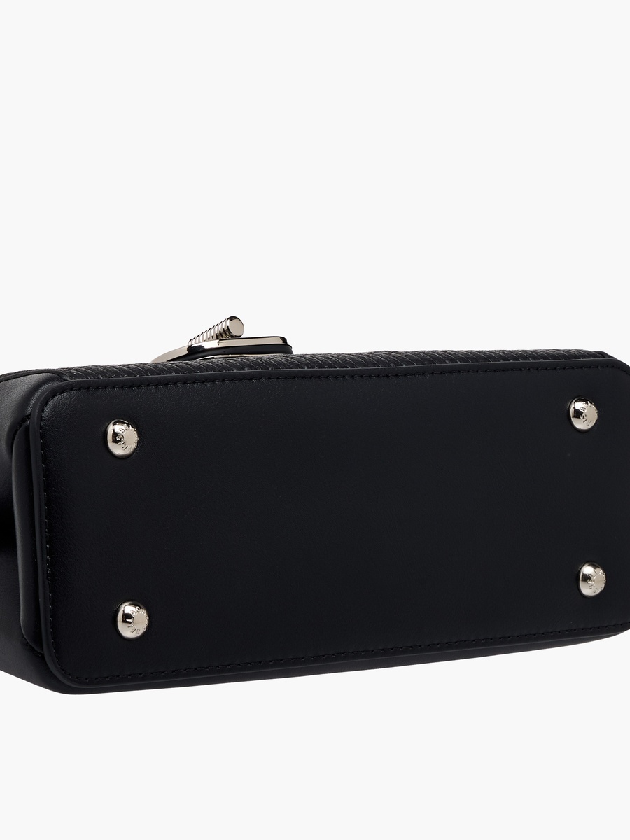 Ribbed Crossbody Bag with Coin Purse