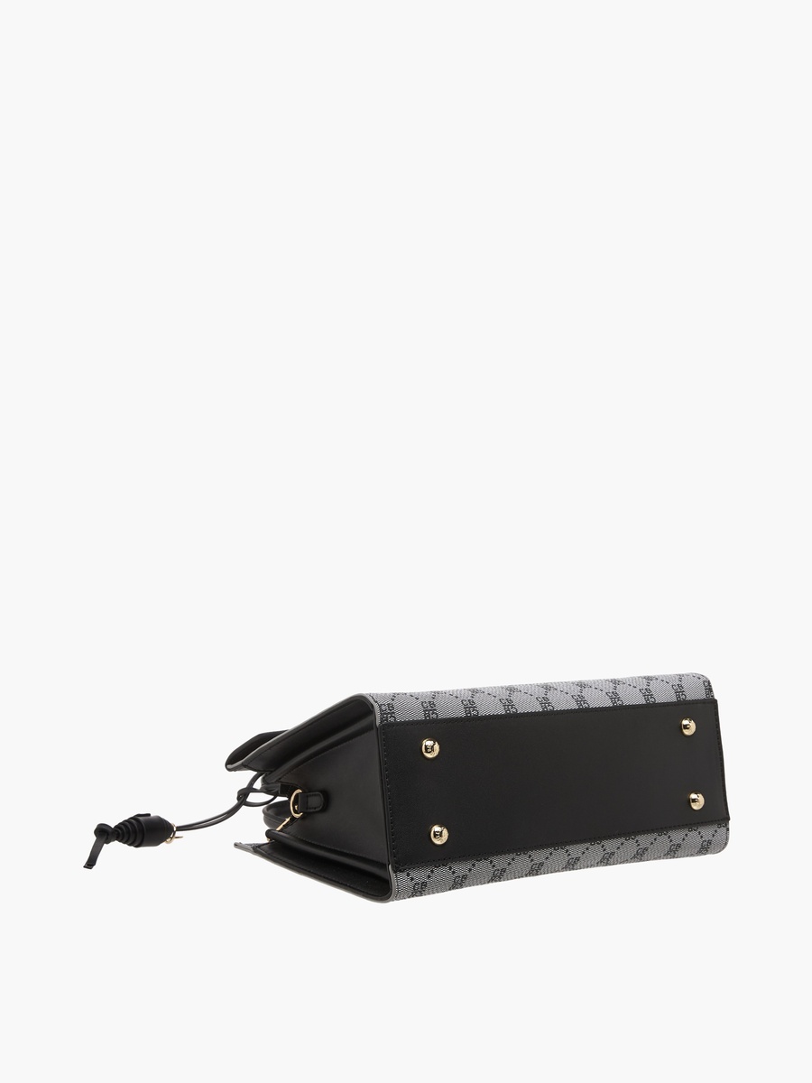 Monogram Print Crossbody Bag with Coin Pouch