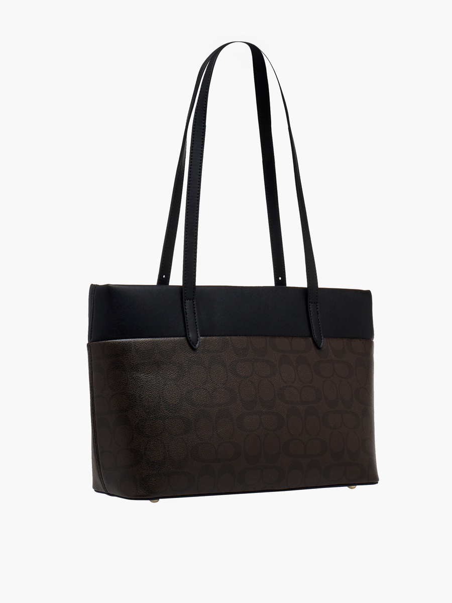 Monogram Print Tote Bag with Crossbody Bag