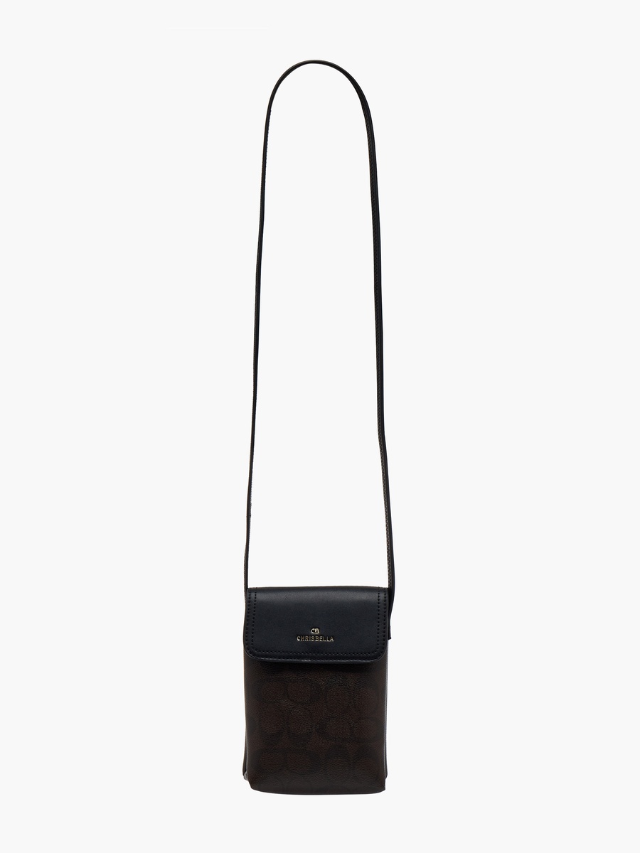 Monogram Print Tote Bag with Crossbody Bag