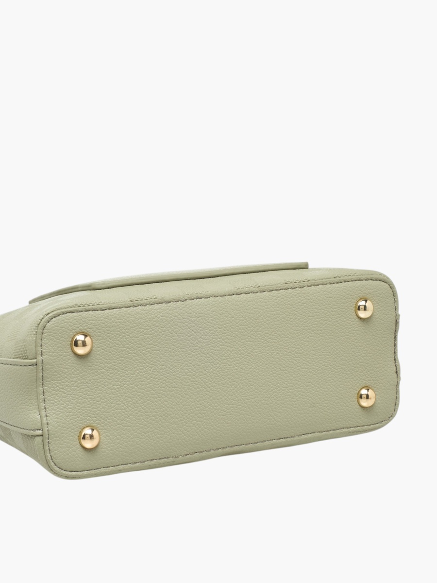 Checked Crossbody Bag with Coin Purse