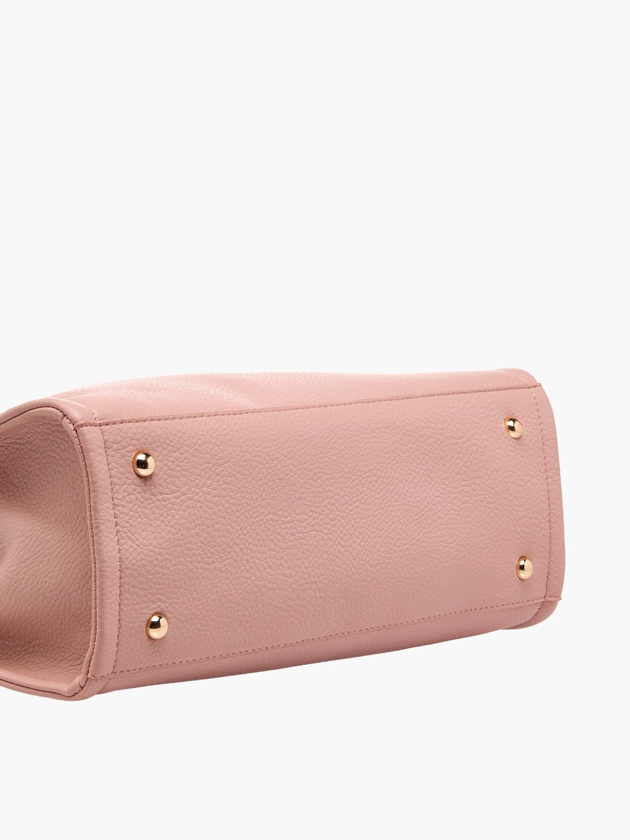 Logo Embossed Tote Bag with Detachable Strap