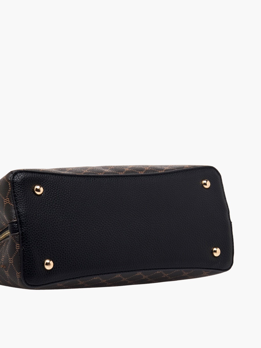 Checked Crossbody Bag with Detachable Strap