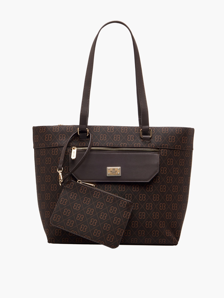 Checked Crossbody Bag with Detachable Strap