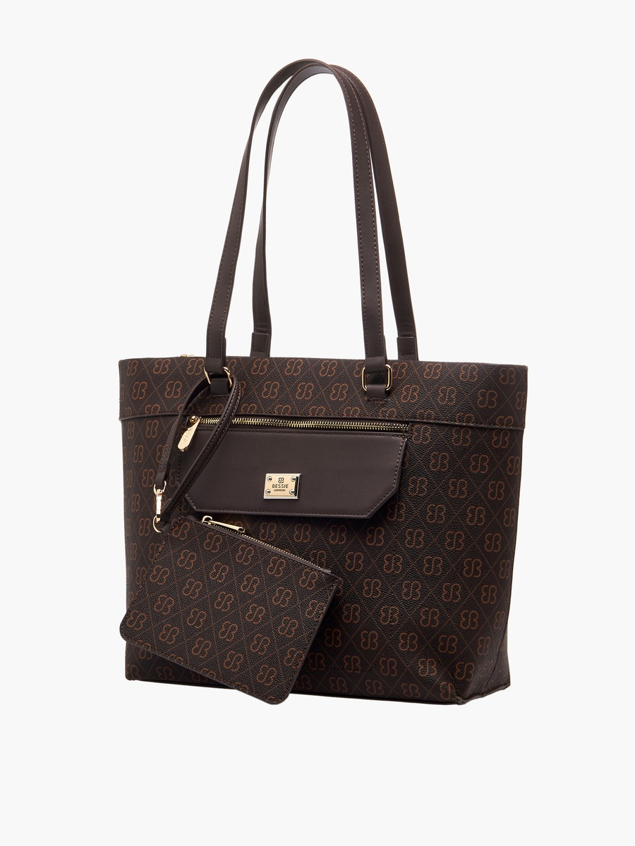 Checked Crossbody Bag with Detachable Strap