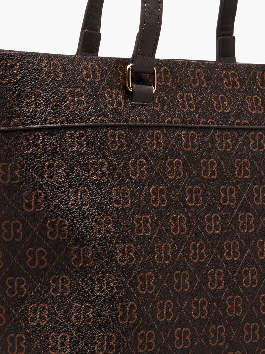 Checked Crossbody Bag with Detachable Strap