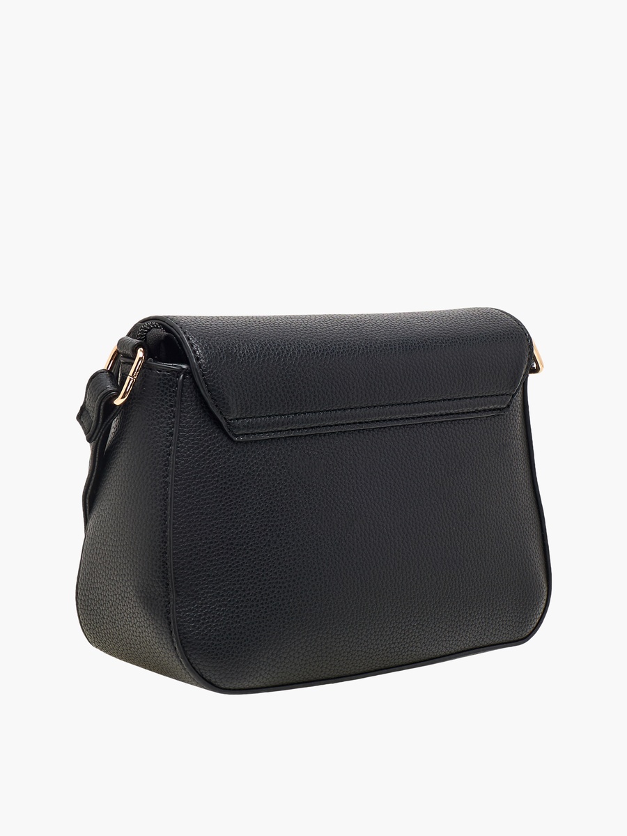 Textured Crossbody Bag with Detachable Strap