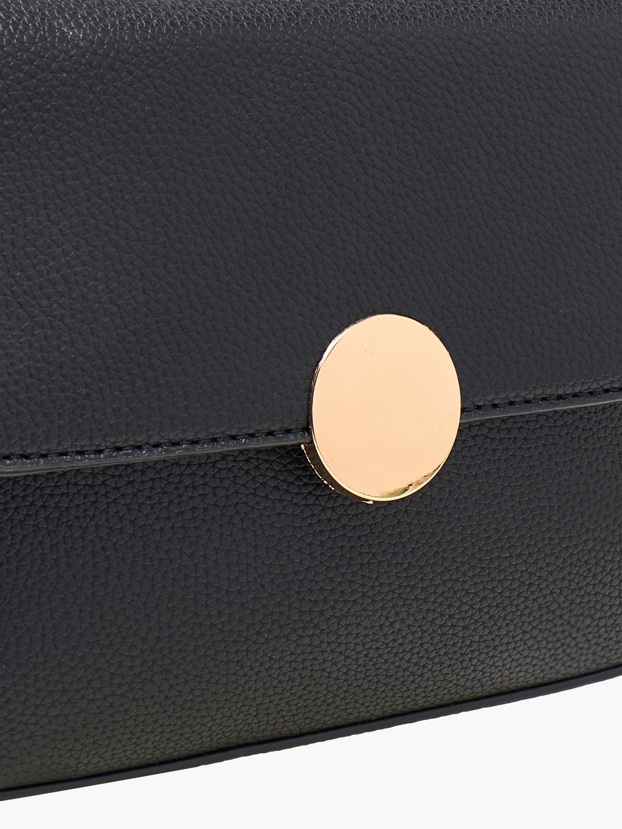 Textured Crossbody Bag with Detachable Strap