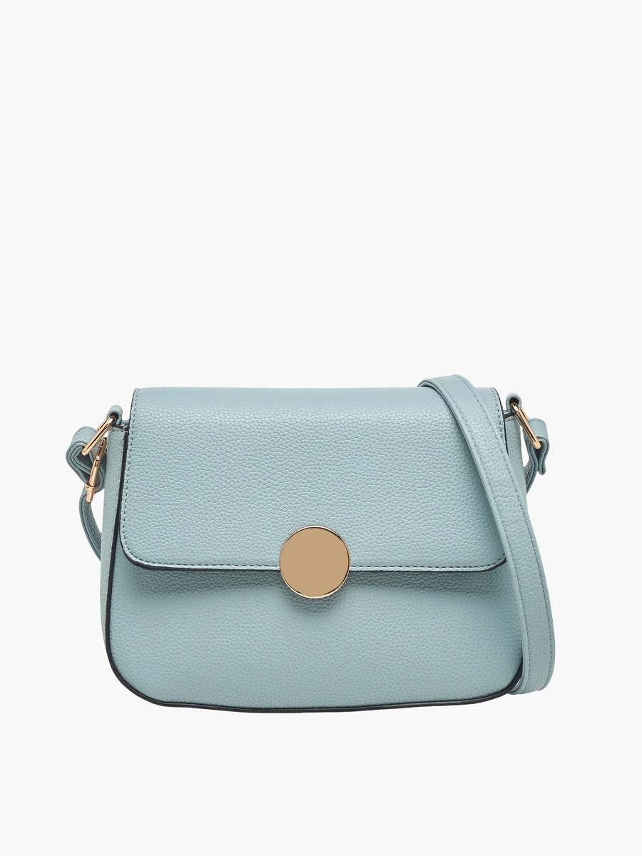 Textured Crossbody Bag with Detachable Strap
