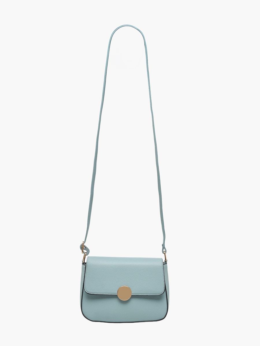 Textured Crossbody Bag with Detachable Strap