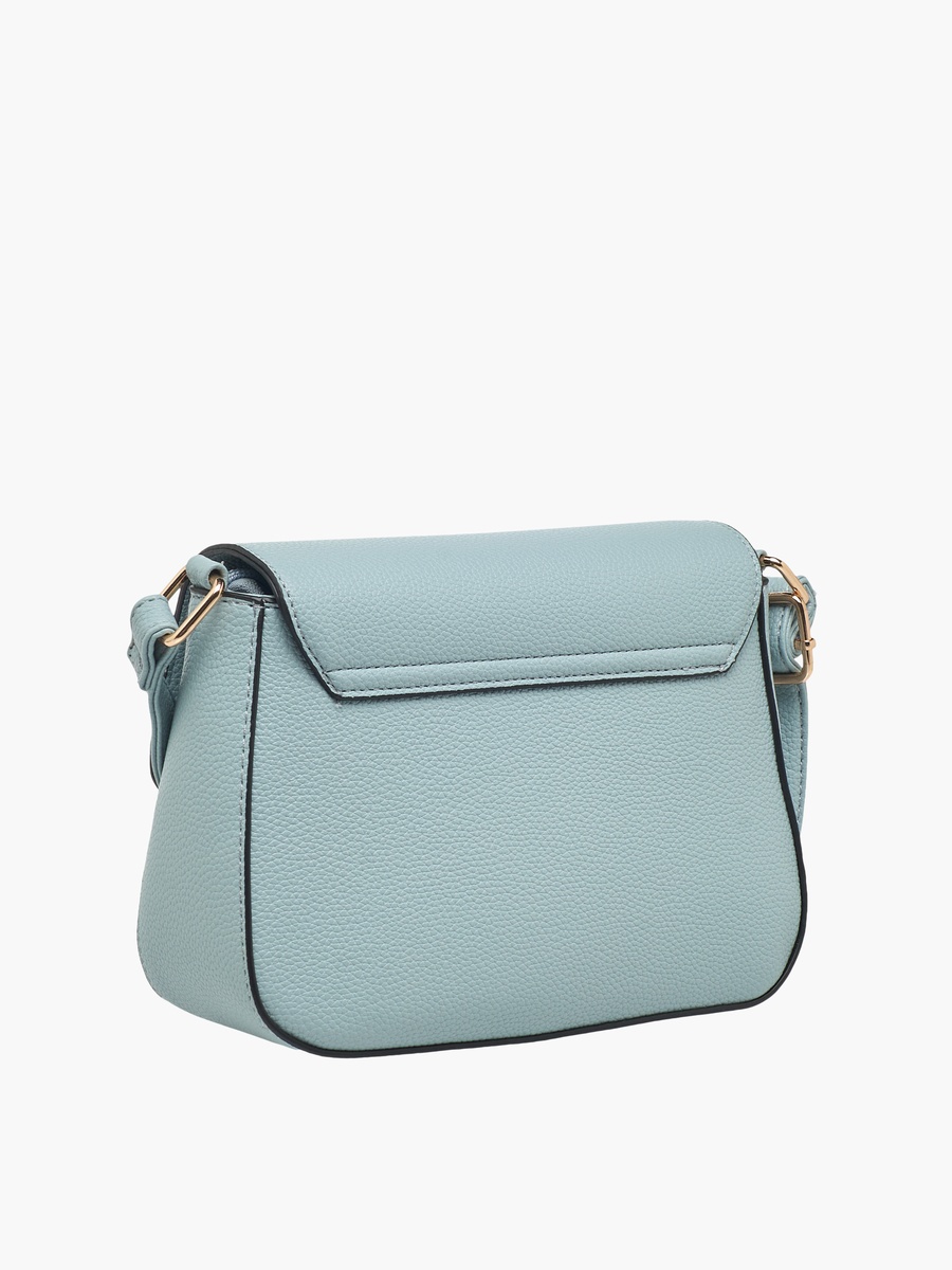 Textured Crossbody Bag with Detachable Strap