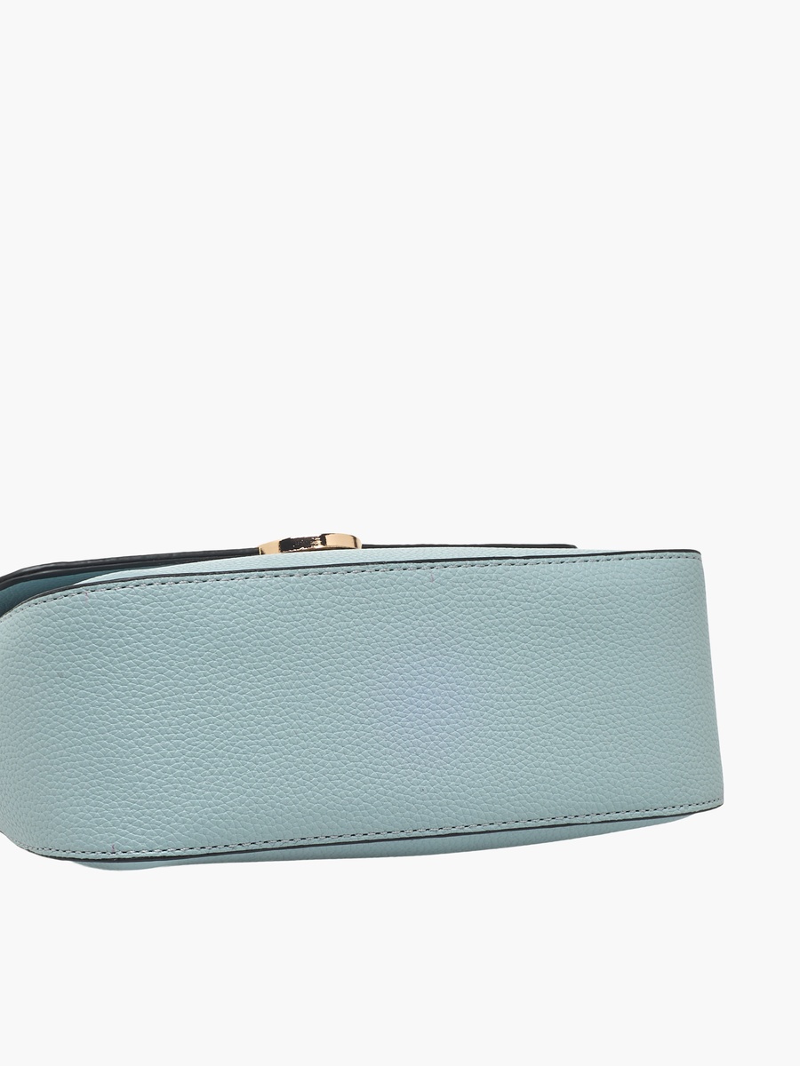Textured Crossbody Bag with Detachable Strap