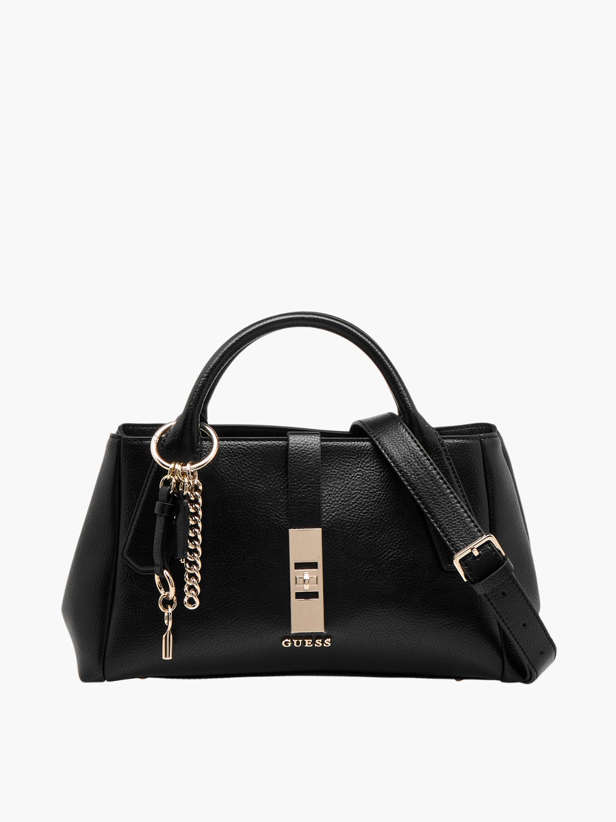 Brooke Textured Satchel Bag with Detachable Strap