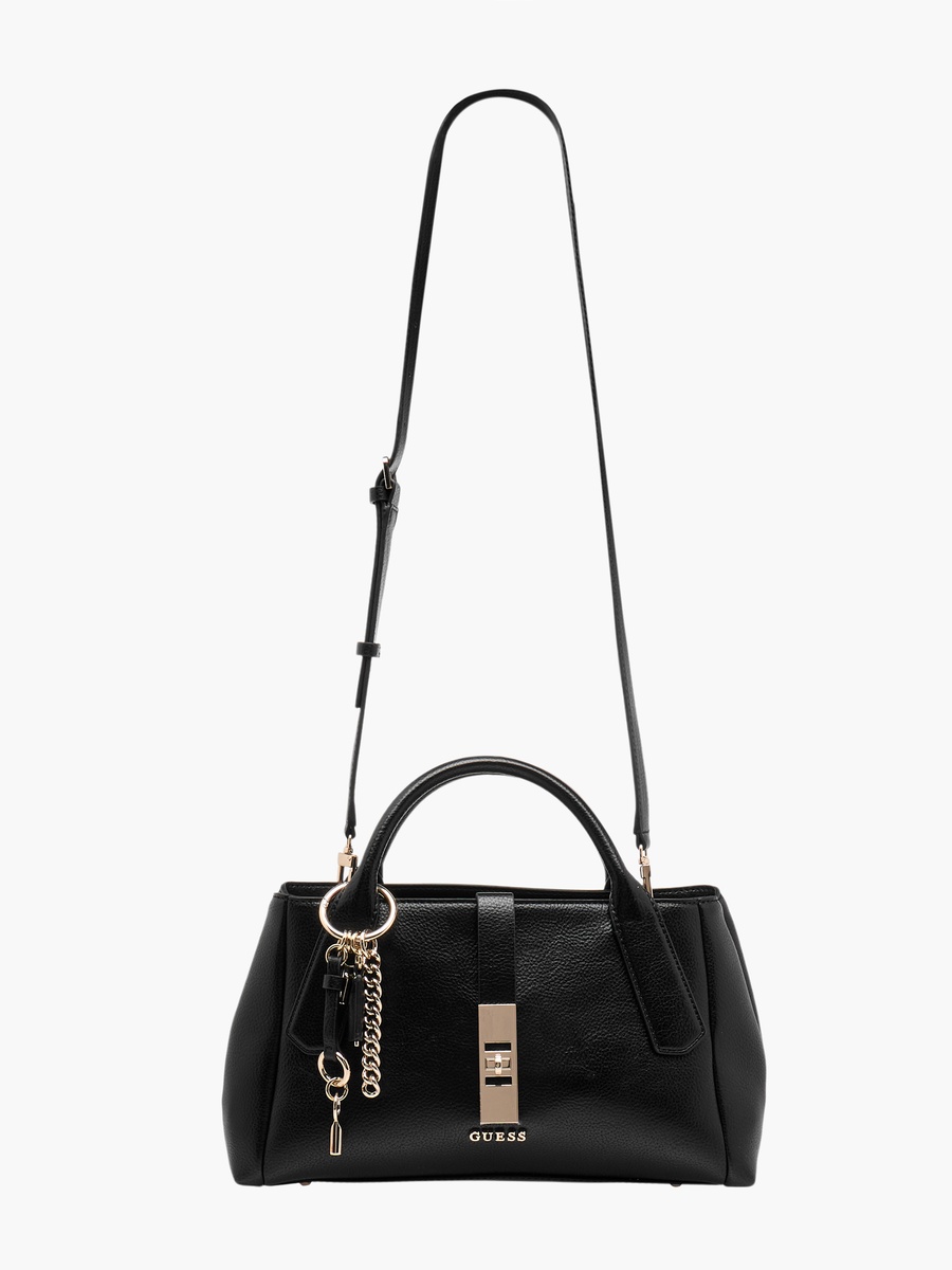 Brooke Textured Satchel Bag with Detachable Strap
