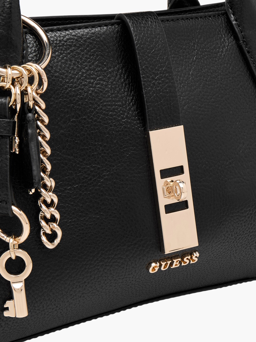 Brooke Textured Satchel Bag with Detachable Strap
