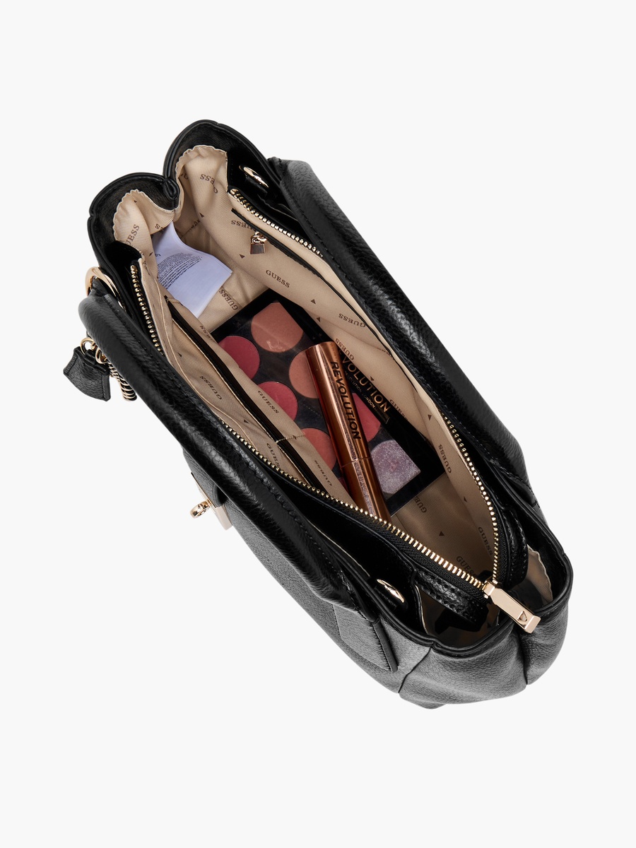 Brooke Textured Satchel Bag with Detachable Strap