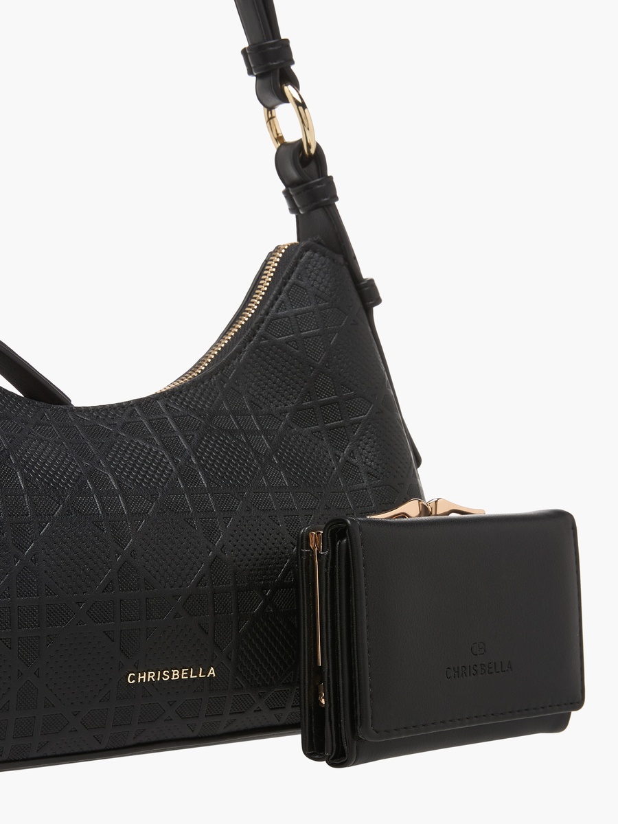 Charm Detail Crossbody Bag with Coin Purse