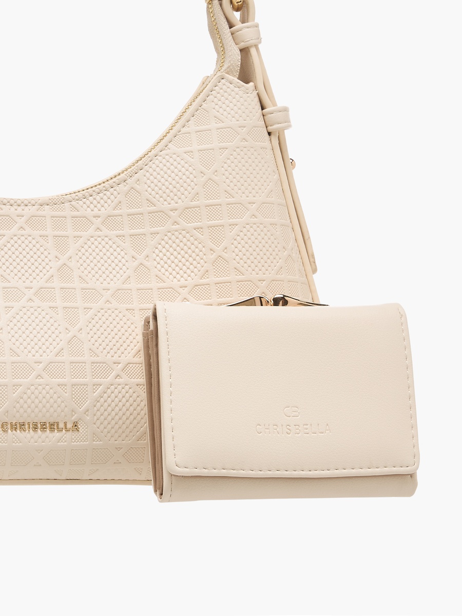 Charm Detail Crossbody Bag with Coin Purse