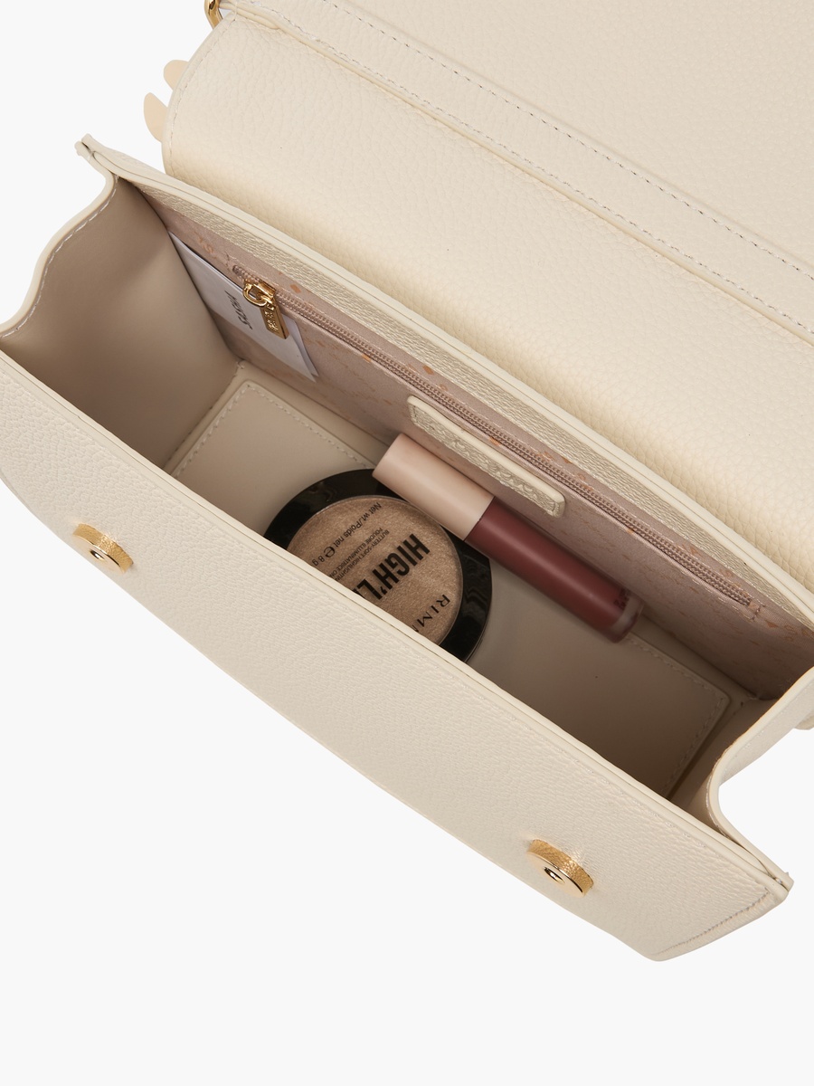 Kod Charm Detail Crossbody Bag with Detachable Strap